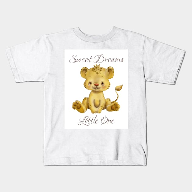 Sweet Dreams - Leopard Cub Kids T-Shirt by allthumbs